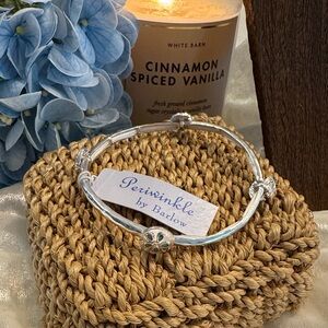 Periwinkle by Barlow Silver Bracelet with Blue Accents